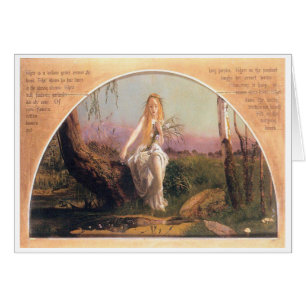 Ophelia Arthur Hughes, 1852 Hälsningskort