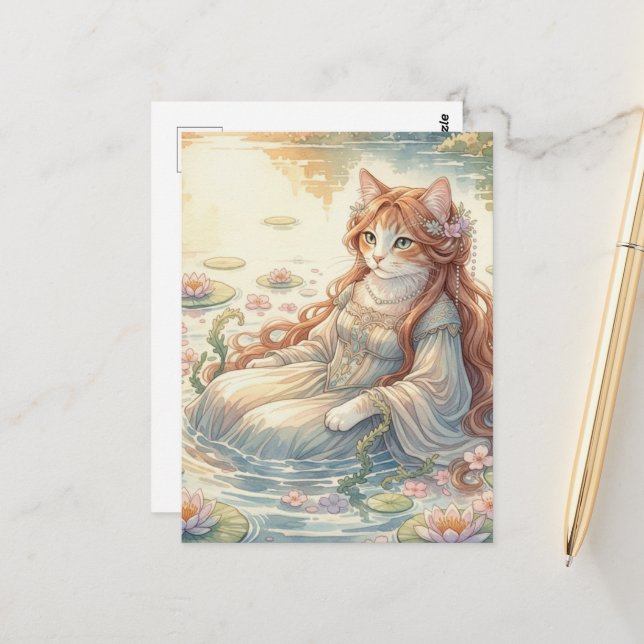 Ophelia as a Cat Vykort (Fram/Back In Situ)