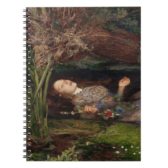 Ophelia av John Everett Millais Anteckningsbok (Framsidan)