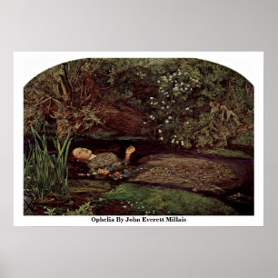 Ophelia av John Everett Millais Poster
