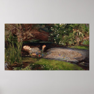 Ophelia av John Everett Millais Poster