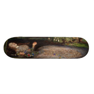 Ophelia av John Everett Millais Skateboard Bräda 20,5 Cm