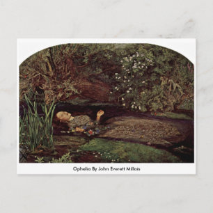 Ophelia av John Everett Millais Vykort