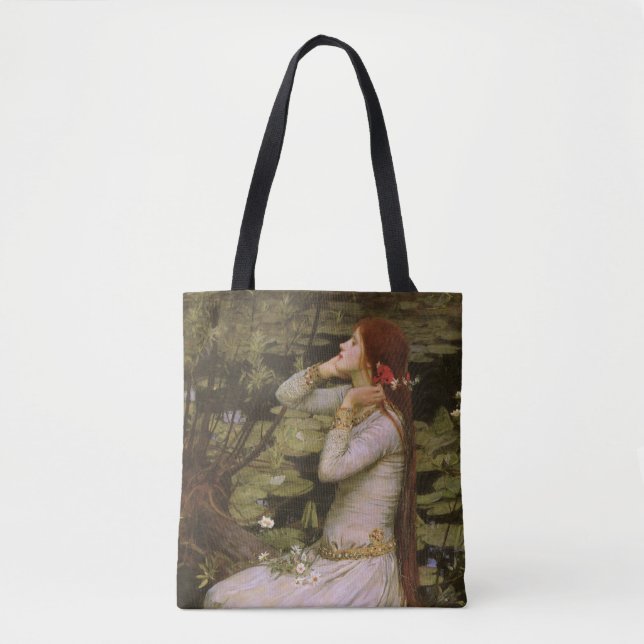 Ophelia av John Waterhouse Tote Tygkasse (Framsida)