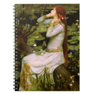 Ophelia av John William Waterhouse Notebook Anteckningsbok