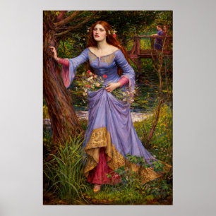 Ophelia av John William Waterhouse Poster