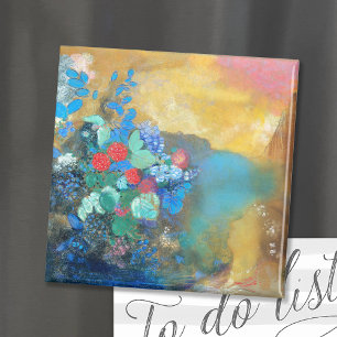 Ophelia bland blommorna   Odilon Redon Magnet