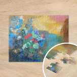 Ophelia bland blommorna | Odilon Redon Pussel<br><div class="desc">Ophelia (1905-1908) | Odilon Redons Ophelia Bland blommorna är en drömliknande vintage som skildrar den tragiska Shakespearean-karaktären, Ophelia, omgiven av en lush, eteral blomma. Redons använda av mjukt, dynamiskt färg och känsliga penseldrag skapar en förfärligt vacker sammansättning som suddar ut gränserna mellan verklighet och fantasi. Bilden visar en känsla av...</div>
