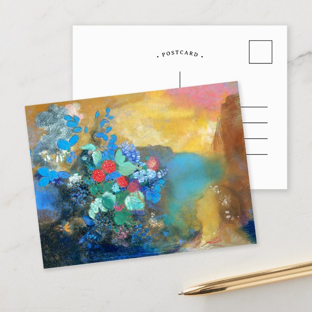 Ophelia bland blommorna | Odilon Redon Vykort (Skapare uppladdad)