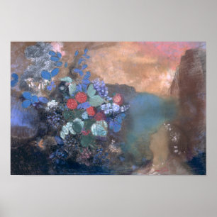 Ophelia bland Flowers, 1905-8 Poster