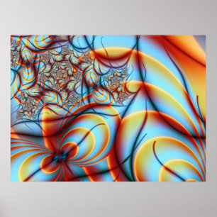 Ophelia Bra Abstrakt Fractal Art Poster
