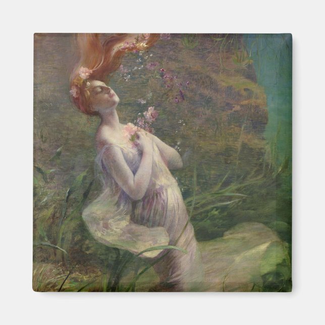 Ophelia Drowning, 1895 Magnet (Framsidan)