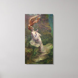 Ophelia drunkning, 1895 canvastryck