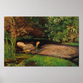 Ophelia - Herr John Everett Millais Poster