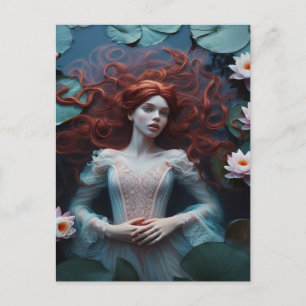 Ophelia i en Lily Pond Vykort