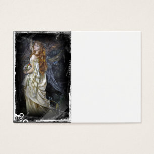 Ophelia i vit visitkort