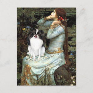 Ophelia - Japansk chin 2 Vykort