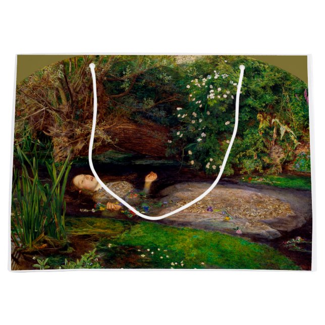Ophelia, John Everett Millais, 1851-1852 (Framsidan)