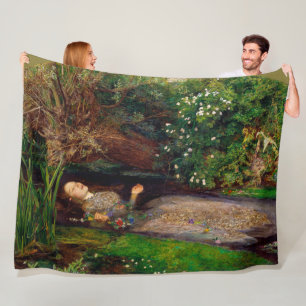 Ophelia, John Everett Millais Fleecefilt