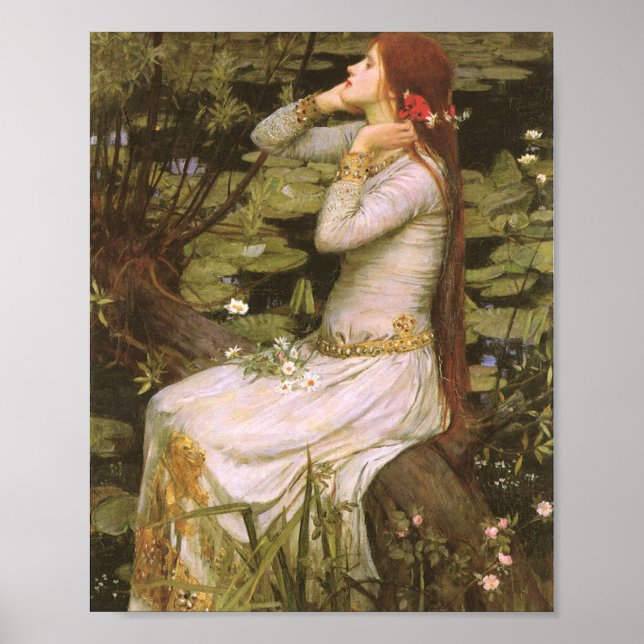 Ophelia John William Waterhouse Poster (Framsidan)