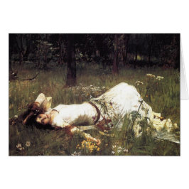 Ophelia Läggning i Meadow Hälsningskort