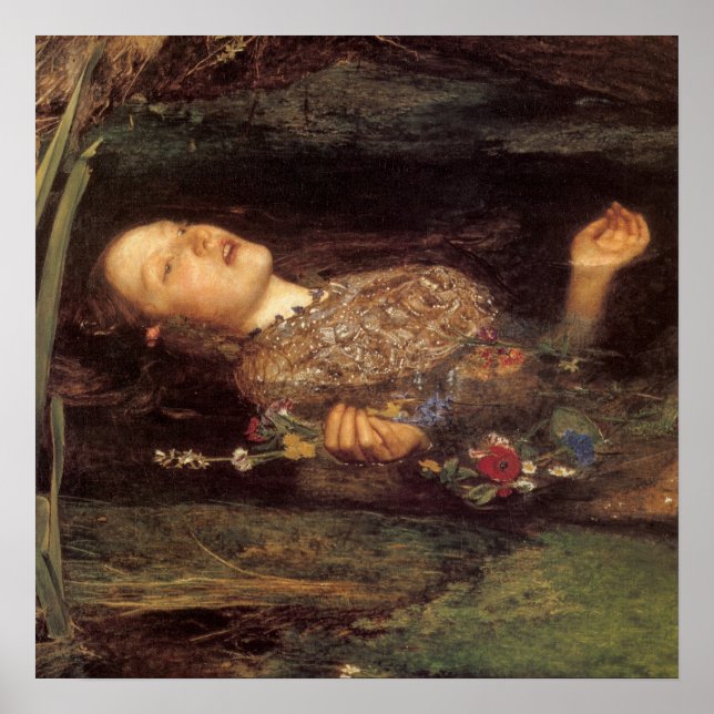 Ophelia-målning Poster (Framsidan)