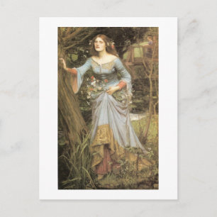 Ophelia med Bouquet Vykort