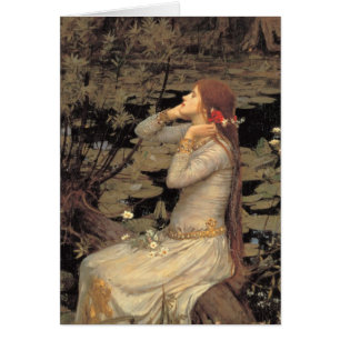 Ophelia med direktuppspelad Red Hair Hälsningskort
