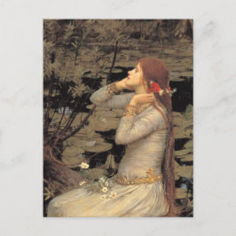 Ophelia med direktuppspelad Red Hair Vykort