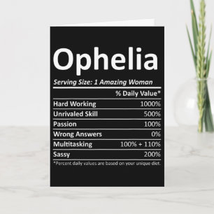 Ophelia Nutrition Personligt Namn Rolig Jul Kort