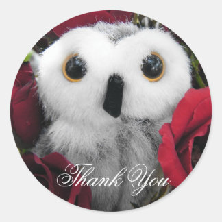 Ophelia och Vintagen Ro - Tack Runt Klistermärke