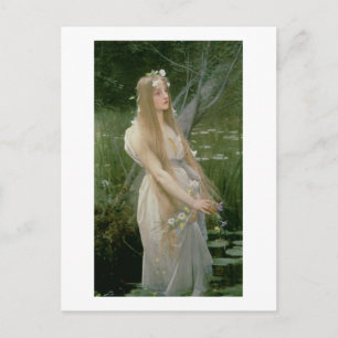 Ophelia (olja på duk) vykort