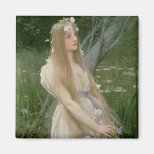 Ophelia (olja på kanfas) magnet