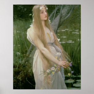 Ophelia (olja på kanfas) poster