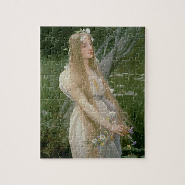 Ophelia (olja på kanfas) pussel (Vertikal)