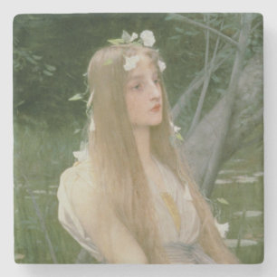 Ophelia (olja på kanfas) underlägg sten