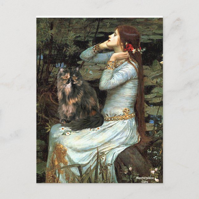 Ophelia - persisk katt med tigrerad päls vykort (Framsida)