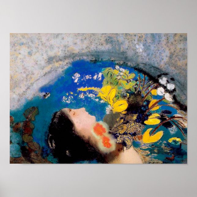 Ophelia, Redon Poster (Framsidan)
