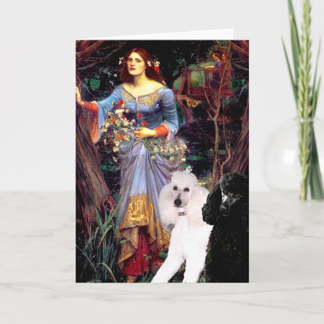 Ophelia (Skogen)-2 Standard Pudel Kort (Framsida)