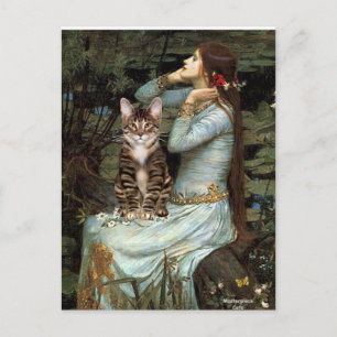 Ophelia - Tabby Tiger cat 30 Vykort