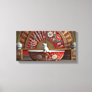 Ophelia tar en bath canvastryck