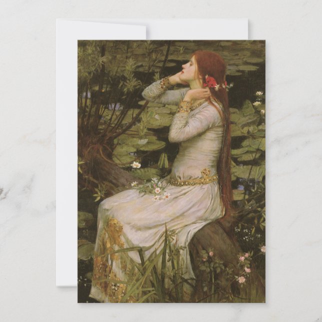 Ophelia vid dammen av John William Waterhouse (Framsida)