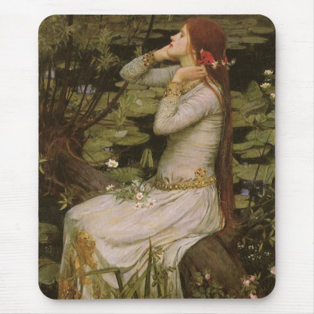 Ophelia vid dammen av John William Waterhouse Musmatta (Framsidan)