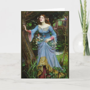 Ophelia vid waterhousen kort
