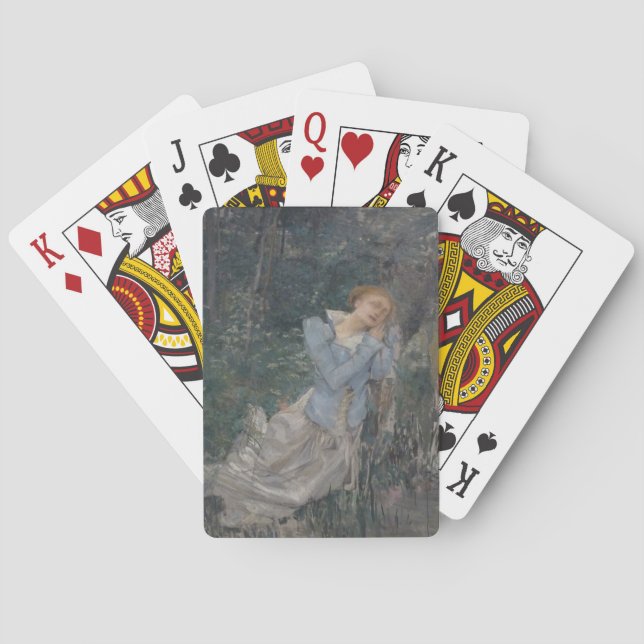 Ophelia (Weeping Woman) (av Jules Bastien-Lepage) Casinokort (Baksidan)