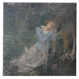 Ophelia (Weeping Woman) (av Jules Bastien-Lepage) Kakelplatta