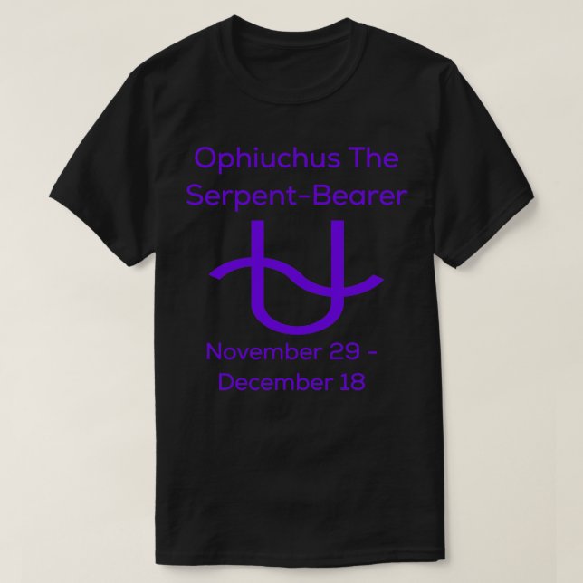 Ophiuchus spp. SepentBearer Zodiac T Shirt (Design framsida)