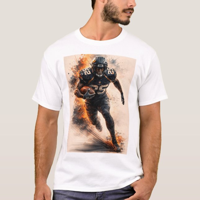 Ophörlig Rush – Power Football T-Shirt (Framsida)