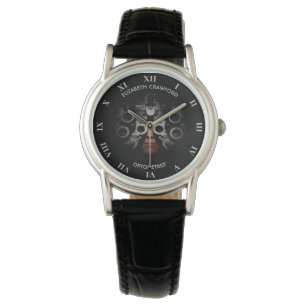 Ophthalmologistoptometrikeroptiker testar vision armbandsur
