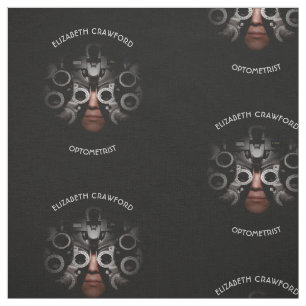 Ophthalmologistoptometrikeroptiker testar vision tyg